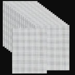 20 PCS Plastic Canvas Sheets 7 Count 9.8X 13.2Inch Plastic Mesh Sheet Large Plastic Canvas for Embroidery Crafting, Acrylic Yarn Crafting, Knit and Crochet Projects in Kuwait