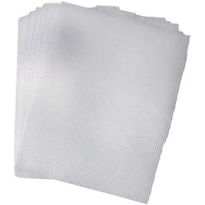 7 Mesh Count Clear Plastic Canvas Sheet Bulk 10.5 x 13.5 Inch 50 Sheets