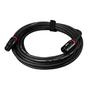 JOYO XLR Cables 20ft Microphone Cables XLR Male to XLR Female No Signal Loss and Balanced Shielded for Mixer,Recording Studio,Podcast Black (CM-28)