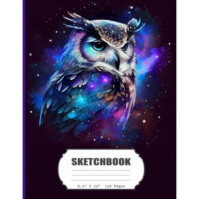 Sketchbook: Owl Blank Sketch Book for Kids, Adults, Artist Notebook/Journal for Drawing, Writing, Sketching or Doodling, Blank Paper, 120 Blank Pages, 8.5x11 (Blank Drawing Book)