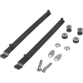 Steel Detach Sissy Bar Rack Docking Hardware Kit Compatible with 2006-2017 Harley Dyna FXD, FXDC, FXDL and FXDSE and 2006-2008 FXDB models,Black