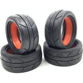 SF037 2.59" Rubber Tires tyre Rubber Liner Sponge for 1/10 1/12 RC Tamiya Kyosho HPI GT3 RS4 FW06 GTR35 EV09 S15 AE86 Drift/on Road Flat Touring Cars Wheels/Rims