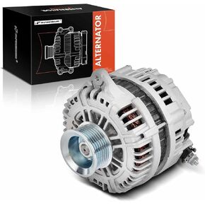 A-Premium Alternator Compatible with Nissan Pathfinder 2005-2007 4.0L, TITAN 2007 5.6L, Armada 2007 5.6L & Infiniti QX56 2007 5.6L, 12V 130A 7-Groove Pulley Clockwise, Replace# LR1130703, 23100-EA200