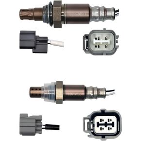 Oxygen Sensor 234-9064＆234-4733 Air Fuel Ratio Sensor Upstream and Downstream (O2 Sensor) Replacement for Honda 2003-2011 Element EX/LX/SC/DX 2344733 2349064 2Pcs/Pack