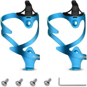 ROCKBROS Bike Water Bottle Cages Bicycle Water Bottle Holder Lightweight Aluminum Alloy Bike Bottle Bracket for Road and Mountain Bike-2Pack