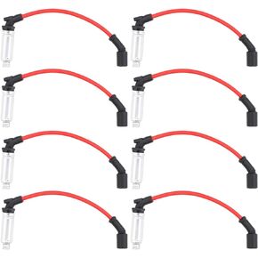 NewYall 8Pcs 10.2mm Spark Plug Ignition Wires for 1999-2019 Chevrolet GMC V8 LS1 Suburban Corvette Silverado Savana Express 1500 2500 3500 48332R 2000208 M8-48322 48322 7831