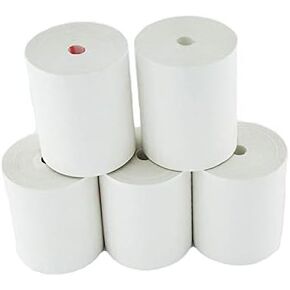 (50 GSM Shrink Wrap) Thermal paper rolls 3 1/8 x220 (80mm x 70m) premium tape for cash register, POS system, receipt and credit card printers bpa free - BuyRegisterRolls