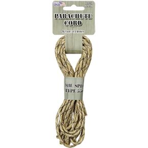 Pepperell PARA-1639 3mm Parachute Cord, 16-Feet, Desert Camouflage