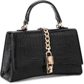 Beatfull Top Handle Purses for Women Crossbody Stylish Crocodile Leather Satchel Bag Chain Square Shoulder Handbag