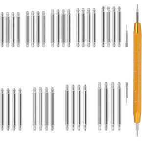 39 Packs Watch Spring Bar Tool Kit, Stainless Steel Pins Assortment with Spring Bar Removal Tool, Watch Strap Replacement Kit, Professional Watch Band Tool Kit for Watch Band Repair,1.8mm in Saudi Arabia