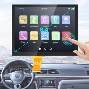 Replacement 8.4" Uconnect 4C UAQ LCD Monitor Touch-Screen Radio Navigation, New OEM Replacement Fit for Dodge RAM Jeep Chrysler 2017-2021 LA084X01-SL01 LA084X01SL02