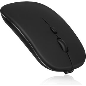 UrbanX Bluetooth Rechargeable Mouse for Dell Latitude 7390 Laptop Bluetooth Wireless Mouse Designed for Laptop/PC/Mac/iPad pro/Computer/Tablet/Android Midnight Black