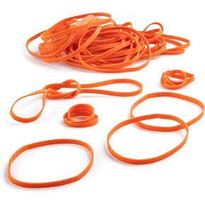 Rubber Bands - #33 Size - Orange Rubberbands - 1LB/500 Count.