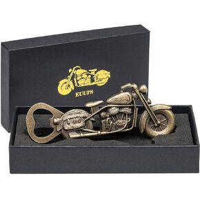 Unique Motorcycle Beer Gifts for Men Vintage Motorcycle Bottle Opener, Fathers Day Gift Birthday Christmas Gift for Him Dad Husband Grandpa Boyfriend