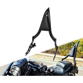 Motorcycle Sissy Bar Detachable Passenger Backrest with Cushion Pad Fit For Harley Softail Fat Boy FLFBS 2018-2023 Breakout FXSB 2013-2023 (Black)