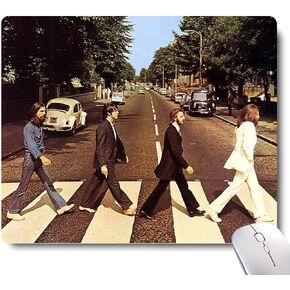 Mouse Pad,Gaming Mouse Pad,Non-Slip Rubber Base Mousepad for Laptop,Mouse Pads for Wireless Mouse,The Beatles Forever Live a Wonderful Life Mouse Pad Desk Decor with Design