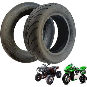110/50-6.5 Tire and Tube 110/50-6.5 Tire and Inner Tube Set for 47cc 49cc Mini Pocket Bike Pocket Rocket Mta1 Mta2 Electric Scooters Dirt Bike