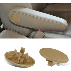 2PCS Armrest Cover Cap, Seat Parts Replacement for 07-19 Chevy Tahoe Cadillac Escalade Suburban Yukon, 15279689 Left or Right Rear Bucket Seats Arm Rest Handle Trim Bolt (Black)