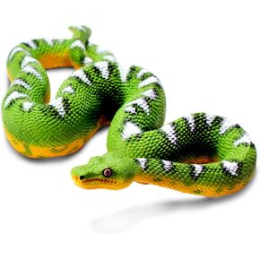 Safari Ltd. Emerald Tree Boa Figurine - Lifelike 7.25" Plastic Snake Model - Educational Toy for Boys, Girls & Kids Ages 3+
