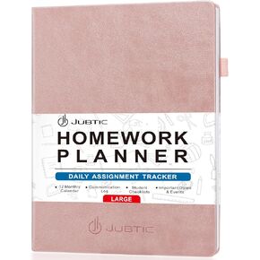 Homework Planner, Student Planner for 2024 2025 Academic Year, School Planner for Elementary, Middle/High School, College Students, Undated Assignment Notebook, Academic Planner 8.5" X 11" - Navy Blue