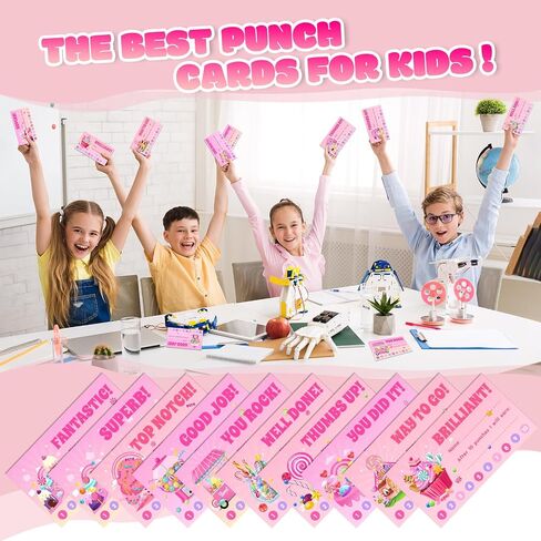 Outus 200 قطعة من بطاقة Candyland Reward Punch Card، بطاقات الولاء Lollipop Candy، بطاقات ثقب للفصل الدراسي مع مجموعة أدوات ثقب محمولة، بطاقات لكمة السلوك للأعمال الصغيرة، الأطفال، الطلاب، المنزل، المدرسة، المدرسة in Saudi Arabia