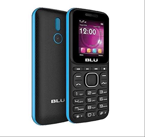 BLU Z4 Music Z250 GSM Unlocked 1.8" Dual Sim | FM Radio | Flashlight | VGA Camera (Black/Blue) in Saudi Arabia