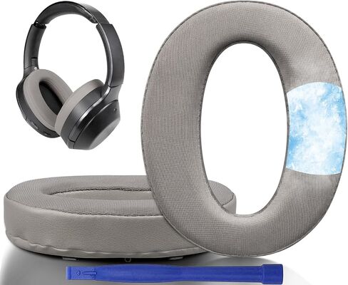 وسائد أذن بديلة من جل التبريد من SOULWIT لسماعات الرأس Sony WH-1000XM2 (WH1000XM2) وMDR-1000X (MDR1000X)، وسادات الأذن مع رغوة عازلة للضوضاء، وسمك إضافي (أسود) in Kuwait
