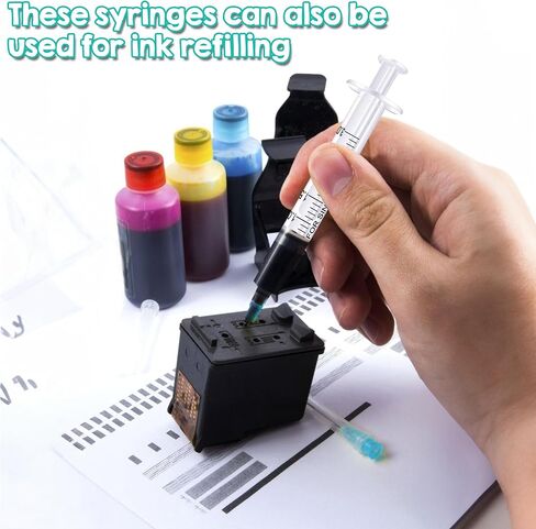 100 Pack 3 ml/cc Syringes with Needles-23G, 1.0 inch Needle Luer Lock Syringe- Sterile, Sample Injection, Labs, Disposable, Individually Packaged in Saudi Arabia