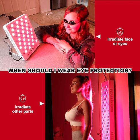 Red Light Therapy, Portable Red Near Infrared Light 660nm 850nm with 30 Clinical Grade Dual Chips LEDs & Timer, High Power Panel lamp for Skin Health, Body Recovery, Pain Relief (20W) in Saudi Arabia
