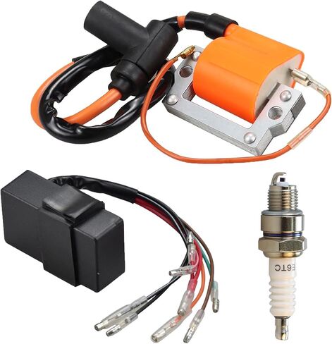 Ignition Coil Spark Plug and Ignitor CDI Box for 1979-1986 Yamaha Gas Golf Cart G1 2 Cycle Replace 10-85540-20-00 355-82310 8H4-82310-20-00 in Saudi Arabia