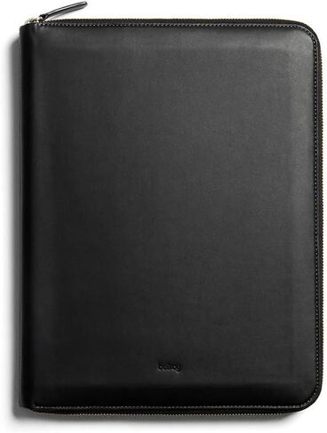 Bellroy Work Folio A4 (Premium Leather Portfolio, Zipper Closure, Organizers A4 Notebooks, Pens, Phone, Cards & More) - Caramel in Saudi Arabia