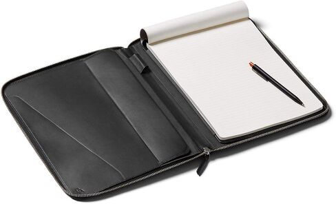 Bellroy Work Folio A4 (Premium Leather Portfolio, Zipper Closure, Organizers A4 Notebooks, Pens, Phone, Cards & More) - Caramel in Saudi Arabia