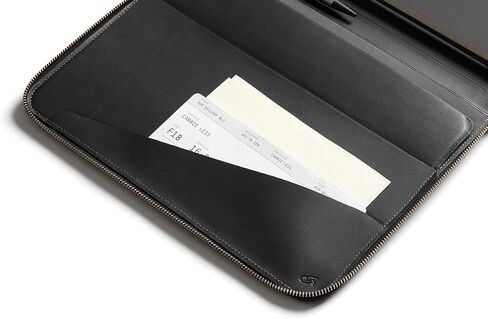 Bellroy Work Folio A4 (Premium Leather Portfolio, Zipper Closure, Organizers A4 Notebooks, Pens, Phone, Cards & More) - Caramel in Saudi Arabia