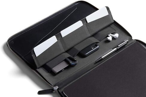 Bellroy Work Folio A4 (Premium Leather Portfolio, Zipper Closure, Organizers A4 Notebooks, Pens, Phone, Cards & More) - Caramel in Saudi Arabia