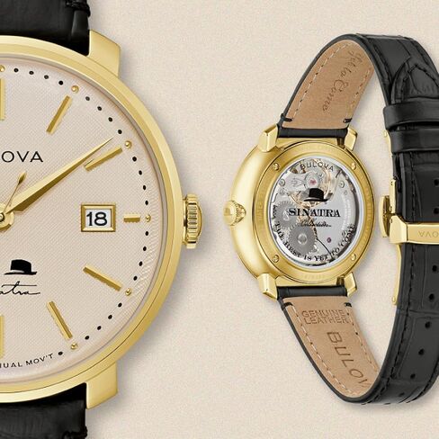 Bulova Men's Frank Sinatra 'The Best is Yet to Come' 3-Hand Swiss Automatic Date Watch, 42-Hour Preserve, Sapphire Crystal in Saudi Arabia