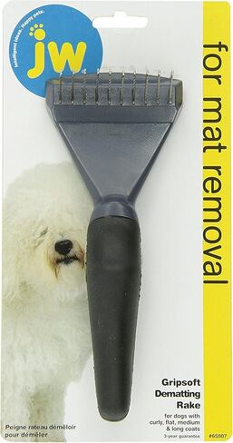 فرشاة الكلاب GripSoft Dematting Rake Dog من شركة JW Pet in Saudi Arabia