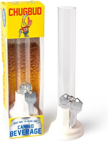 Chug Bud 2.0, Pocket-Sized Party Favor, Perfect for Golf Bags and On The Go, Fits Any Type of Can, No Leaks or Spills (White) in Saudi Arabia
