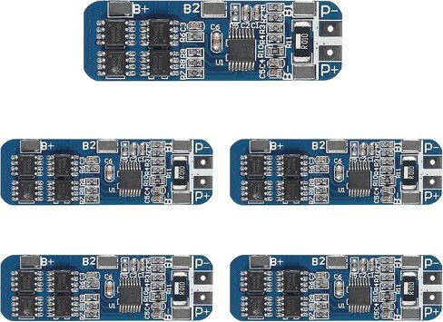 5 قطعة 3S 10A BMS 18650 BMS وحدة شاحن بطارية ليثيوم أيون لوح حماية شاحن ليثيوم أيون وحدة حماية الإفراط في التفريغ/الإفراط في التيار in Saudi Arabia