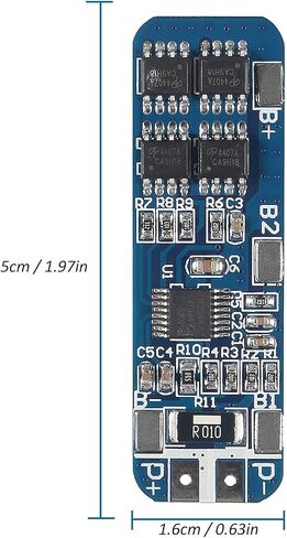 5 قطعة 3S 10A BMS 18650 BMS وحدة شاحن بطارية ليثيوم أيون لوح حماية شاحن ليثيوم أيون وحدة حماية الإفراط في التفريغ/الإفراط في التيار in Saudi Arabia
