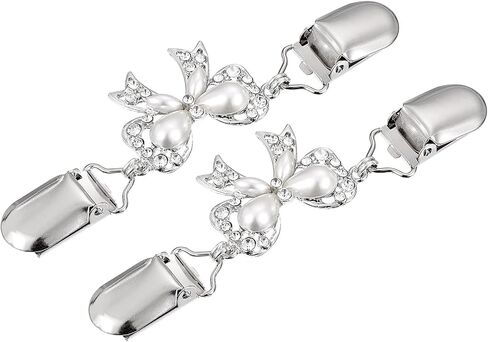 uxcell Sweater Clips Cardigan Collar Clips Bow-knot Shawl Clips Dresses Clip Butterfly Clothes Clip for Women in Saudi Arabia