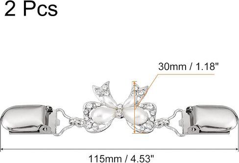 uxcell Sweater Clips Cardigan Collar Clips Bow-knot Shawl Clips Dresses Clip Butterfly Clothes Clip for Women in Saudi Arabia