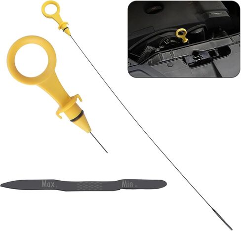 استبدال عصا قياس الزيت، عصا قياس مستوى زيت محرك السيارة OEM #06H-115-611E، عصا قياس ناقل الحركة المتوافقة مع Audi A4 A5 Quattro مع محرك 2.0T، عصا تراجع الزيت لقياس مستوى الزيت in Kuwait