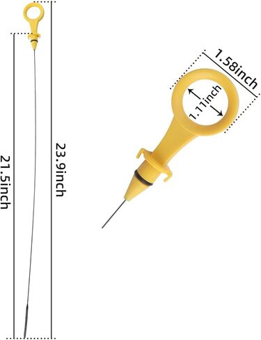 استبدال عصا قياس الزيت، عصا قياس مستوى زيت محرك السيارة OEM #06H-115-611E، عصا قياس ناقل الحركة المتوافقة مع Audi A4 A5 Quattro مع محرك 2.0T، عصا تراجع الزيت لقياس مستوى الزيت in Kuwait