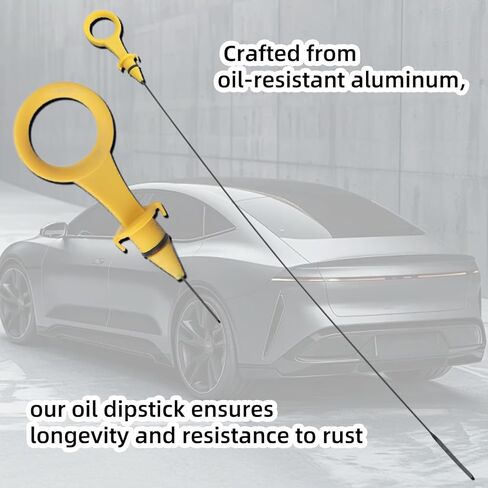 استبدال عصا قياس الزيت، عصا قياس مستوى زيت محرك السيارة OEM #06H-115-611E، عصا قياس ناقل الحركة المتوافقة مع Audi A4 A5 Quattro مع محرك 2.0T، عصا تراجع الزيت لقياس مستوى الزيت in Kuwait