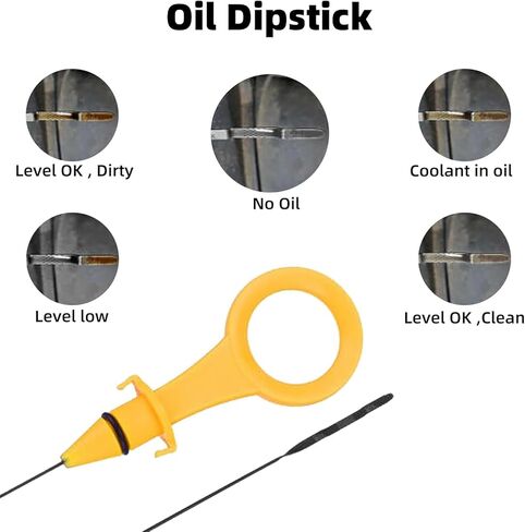 استبدال عصا قياس الزيت، عصا قياس مستوى زيت محرك السيارة OEM #06H-115-611E، عصا قياس ناقل الحركة المتوافقة مع Audi A4 A5 Quattro مع محرك 2.0T، عصا تراجع الزيت لقياس مستوى الزيت in Kuwait