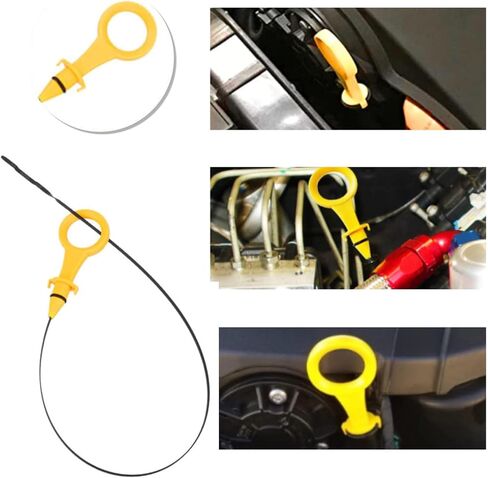 استبدال عصا قياس الزيت، عصا قياس مستوى زيت محرك السيارة OEM #06H-115-611E، عصا قياس ناقل الحركة المتوافقة مع Audi A4 A5 Quattro مع محرك 2.0T، عصا تراجع الزيت لقياس مستوى الزيت in Kuwait