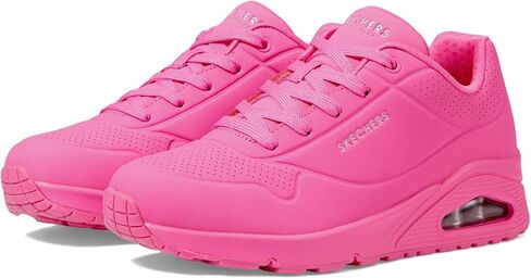 Skechers Women's Uno-Stand on Air Sneaker, HOT Pink, 9 in Saudi Arabia