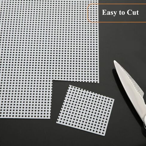 20 PCS Plastic Canvas Sheets 7 Count 9.8X 13.2Inch Plastic Mesh Sheet Large Plastic Canvas for Embroidery Crafting, Acrylic Yarn Crafting, Knit and Crochet Projects in Kuwait