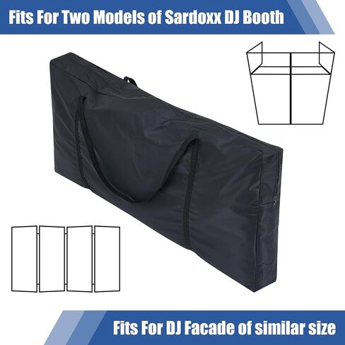 حقيبة حمل DJ Booth حقيبة حمل لوحة واجهة DJ حقيبة سوداء للواجهة حقيبة DJ بديلة معززة، 46.5 × 22 × 4.7 بوصة in Saudi Arabia