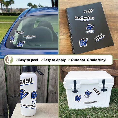 Desert Cactus Grand Valley State University Sticker GVSU Lakers Stickers Vinyl Decals Laptop Water Bottle Car Scrapbook T2 (Type 2) in Saudi Arabia